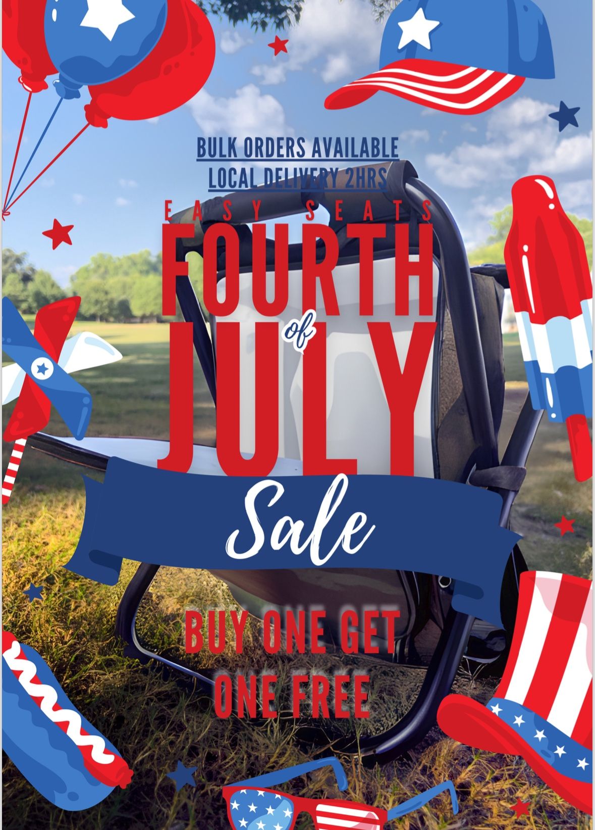 2 PACK Backpack chair w/ coolers BOGO DEAL!