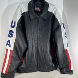 Vintage U.S.A. leather jacket 3XL