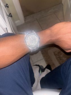 Moissanite AP watch with Box and papers
