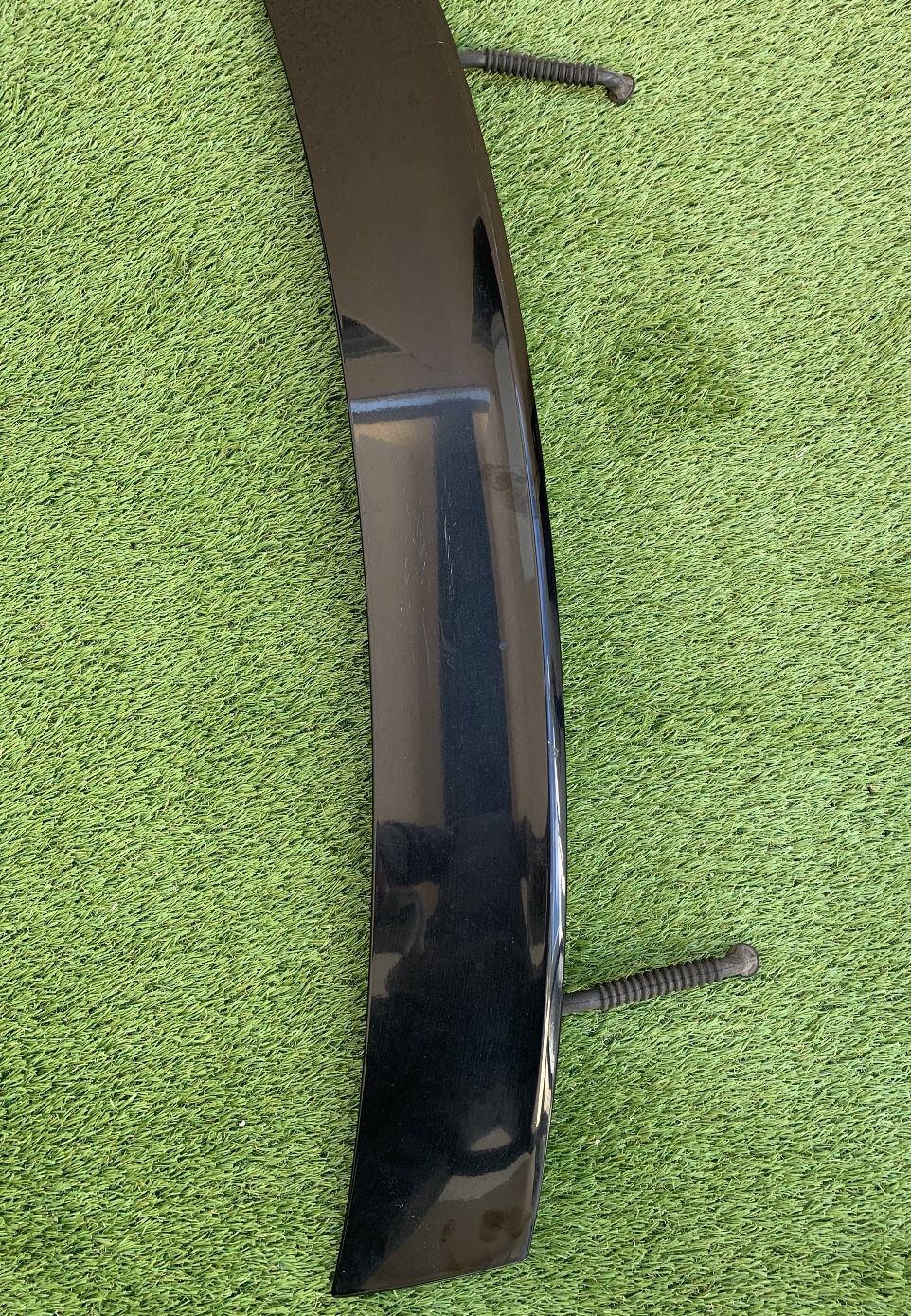 08-14 Audi TT Rear Trunk Hatch Lid Spoiler Wing W Motor. Black