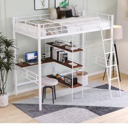 Loft With Desk *Mattress Not Included*