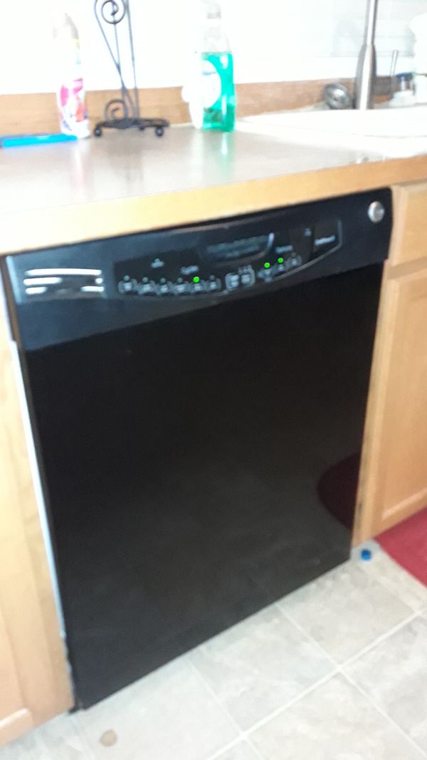 GE General Electric quiet power 2 black under counter dishwasher for