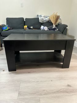 Black Lift-Top Coffee Table