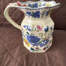 Antique Mason’s Plantation Colonial Pitcher