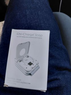 Chili-charger snap magnetic wireless with white cable $10