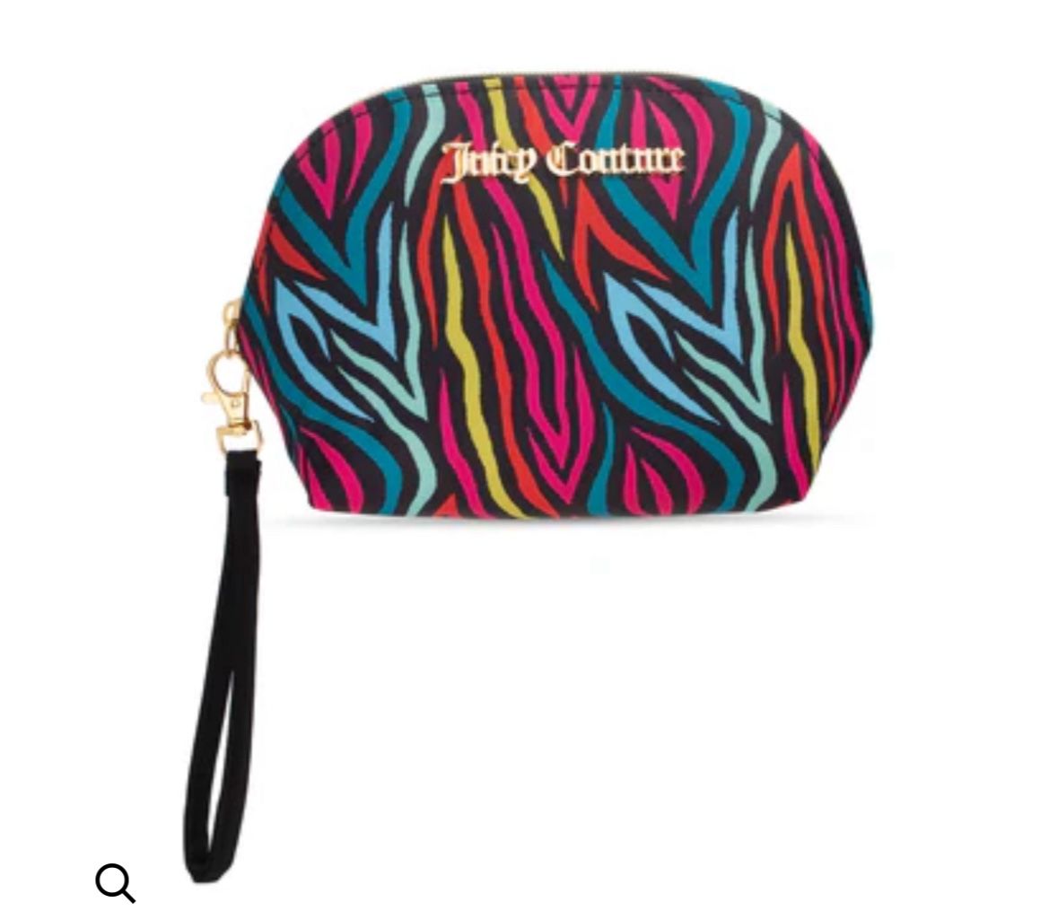 Juicy Couture Multicolor Zebra Print makeup Wristlet