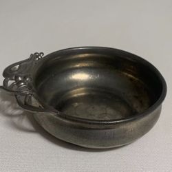 Antique Buenilum Pewter Porringer / Wine Tasting Cup