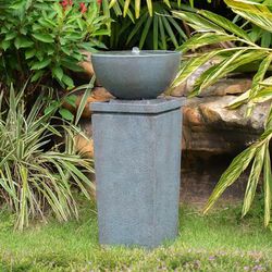 36” (H) Outdoor Zen Bowl Recirculating Water Fountain [NEW IN BOX] **Retails for $400