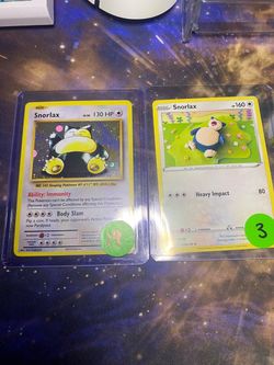 Snorlax Pokémon Card Lot of 2