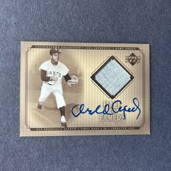 2001 Upper Deck Orlando Cepeda (D)  GU patch card w/ on card auto.Negotiable