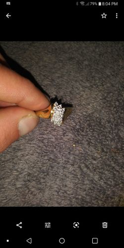 Sterling Silver Gold plated Dinner Ring