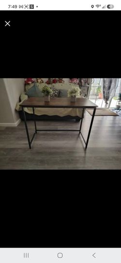 Industrial Style Wood and Metal Desk