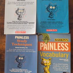Set Of 4 Barron’s Painless Books 