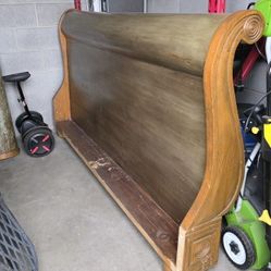 King Sized Solid Oak Bedframe And Armoire