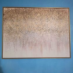 Large wall art in frame