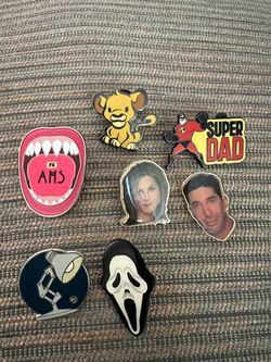 Mixed Enamel Pin Lot of 7