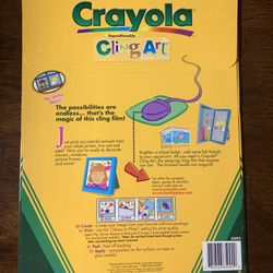 Crayola stardust pattern papers and ClingArt clear film