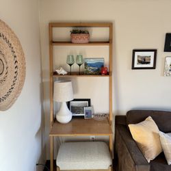 Crate & Barrel Leaning Shelf Desk
