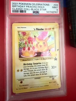 Celebrations birthday pikachu