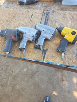 Four air impact wrenches