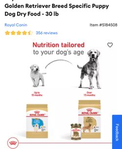 Golden Retriever Food