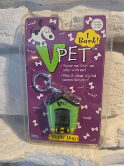 Digi Pets Digital Virtual Pet Game Green Electronic Handheld Toy NEW