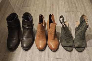 Closed Open Toe Heel Boots Women