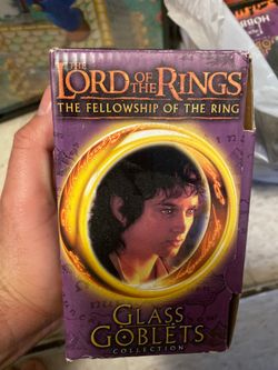 Lord of the rings glass goblets