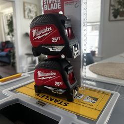 Milwaukee Magnetic 25’ Measuring Tape ‼️$12 Piece‼️