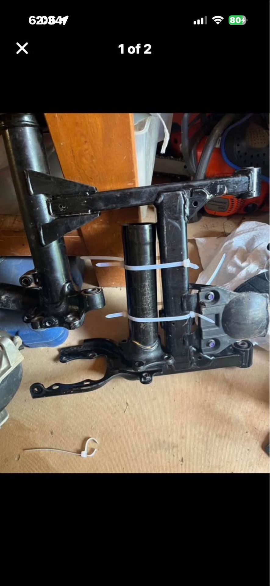 2024 Honda 420 rear swing arm and axle tube. Bike had less then 50 miles on it.