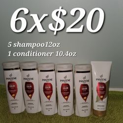 5 Shampoo/1 Conditioner Radiant Color Shine Pantene