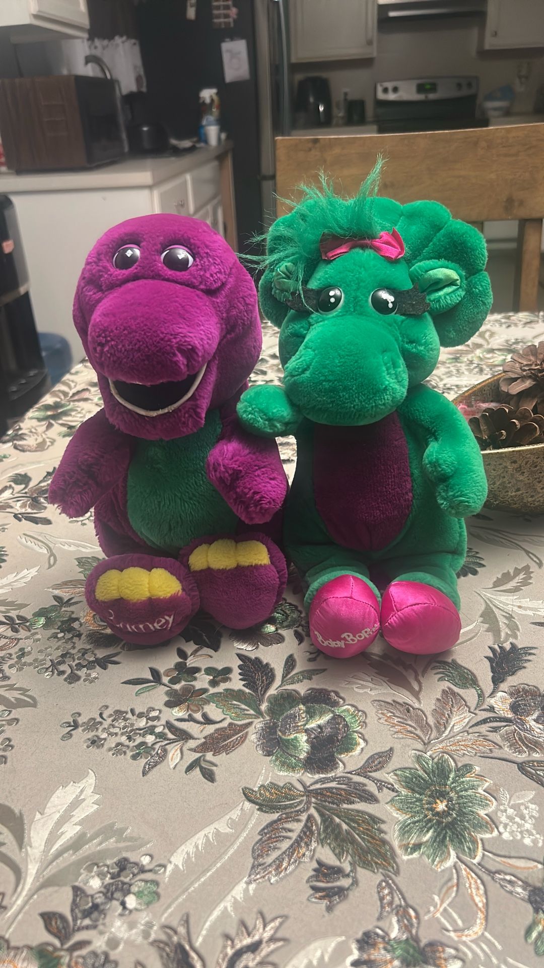 Barney & Babybop plush set
