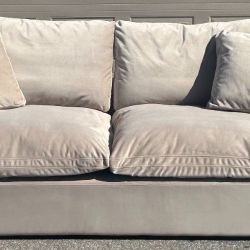 Joybird Bryant Sofa -Sand Velvet Couch -Cloud Style -Retail $3,425