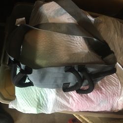 Gait Belt Gray & Black