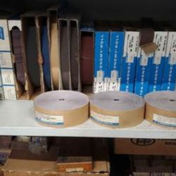 Over 2000 peel sandpaper strips. Roll Group. And Sheets. 200 firm Ea Group. 500.00 For Everything 