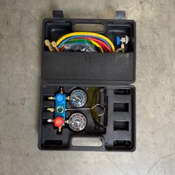 A/C Pro Professional AC Manifold Gauge Set – R134a + Hoses & Case