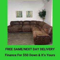 Power Recliner Sectional Couch Sofa | Free Delivery!