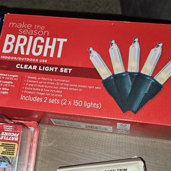 Clear Christmas Lights 300ct × 4 Boxes