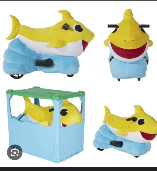 Dinacraft Ride On Plush Baby Shark