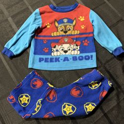 Paw Patrol Toddler Boys Size 2T Fleece Pajamas