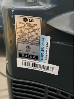 LG Portable Air Conditioner 14,000 BTU ❄️ Remote Included