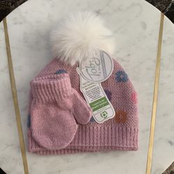 baby hat with gloves