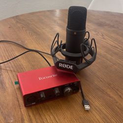 Rode Mic And Focusrite 