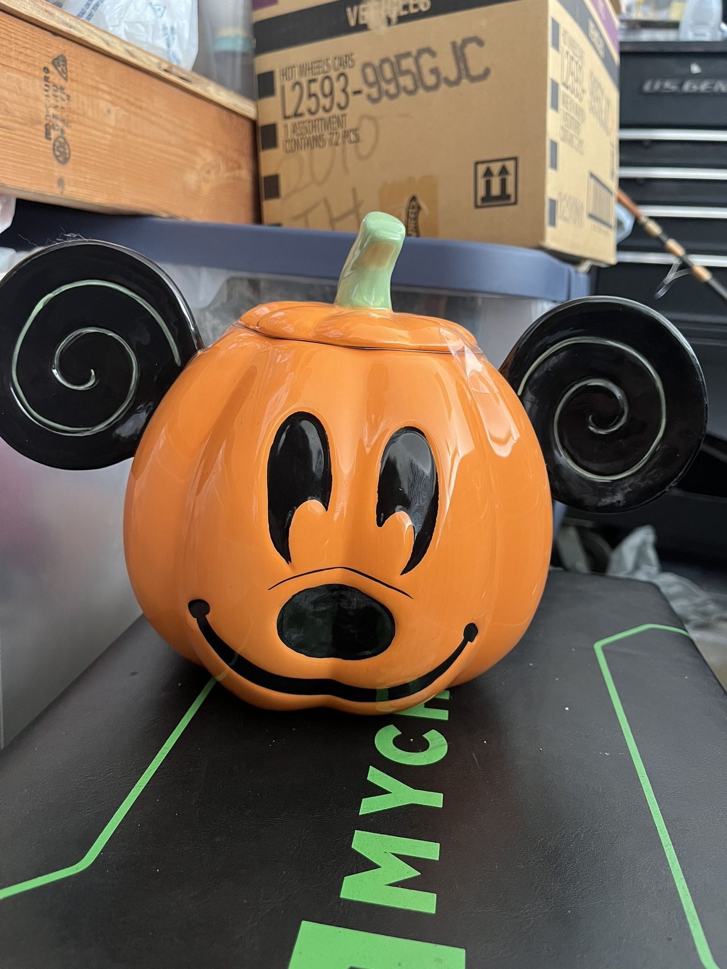 Disney Mickey Pumpkin Cookie Jar
