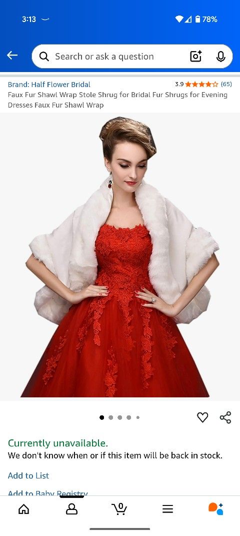 Faux Fur Shawl