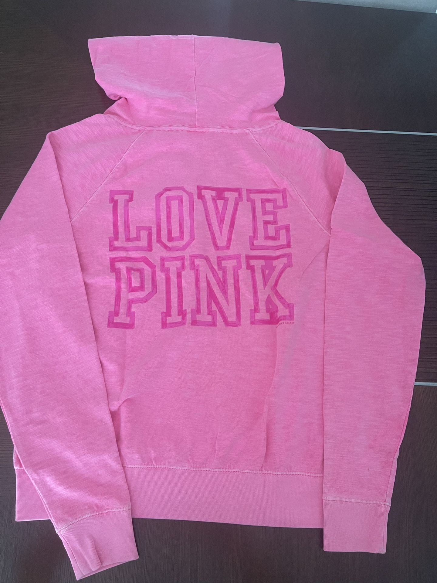 Victoria Secret Woman Hoodie, medium, used, pink color