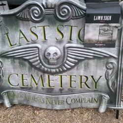 New Tombstone Halloween Decorations Lawn Sign