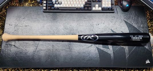 Justin Turner Rawlings Pro Label Maple Bat Dodgers