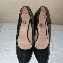 Black Glossy Heels 7.5