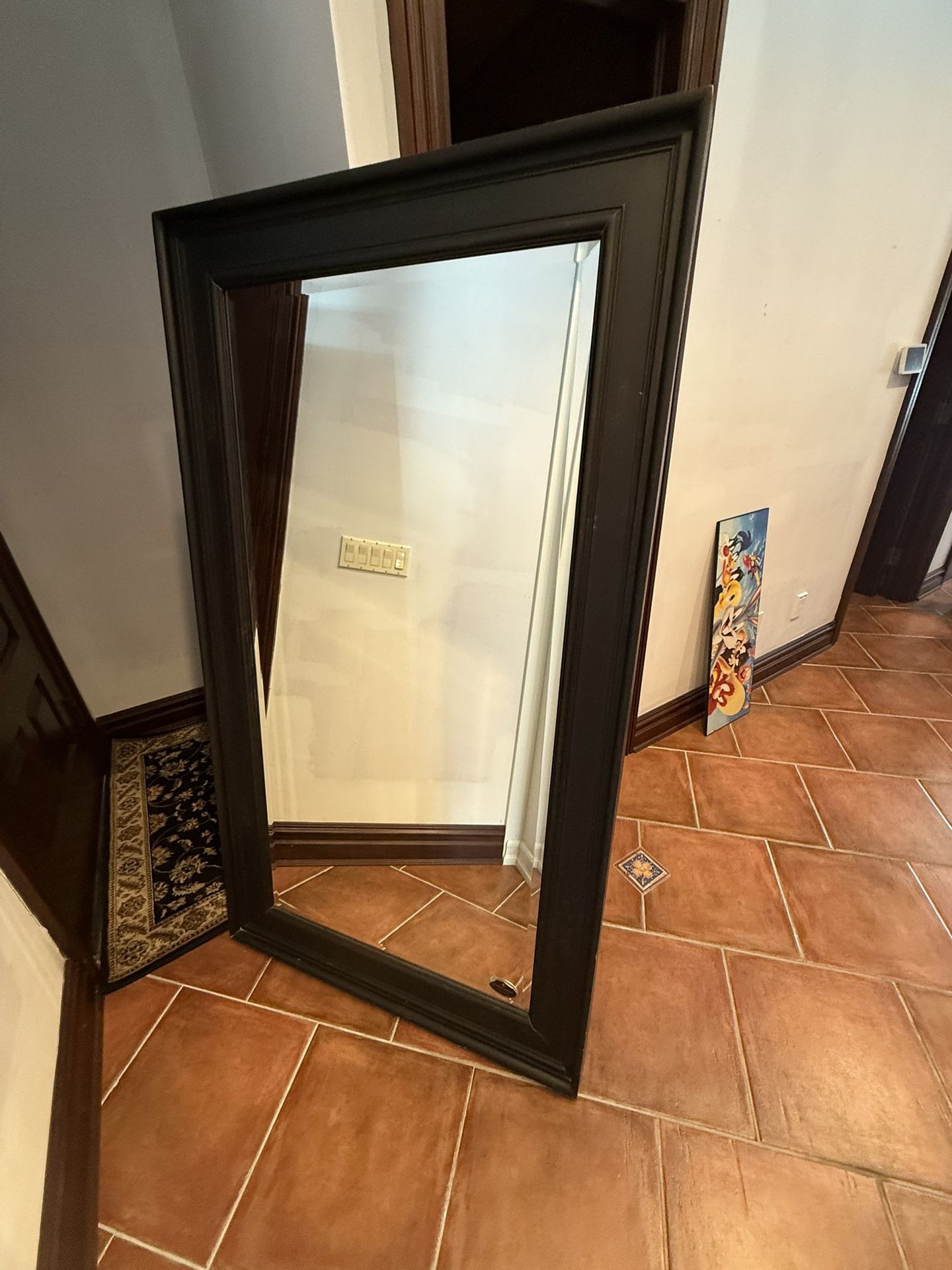 1,2, 3 Or 4 Black Wooden Mirrors